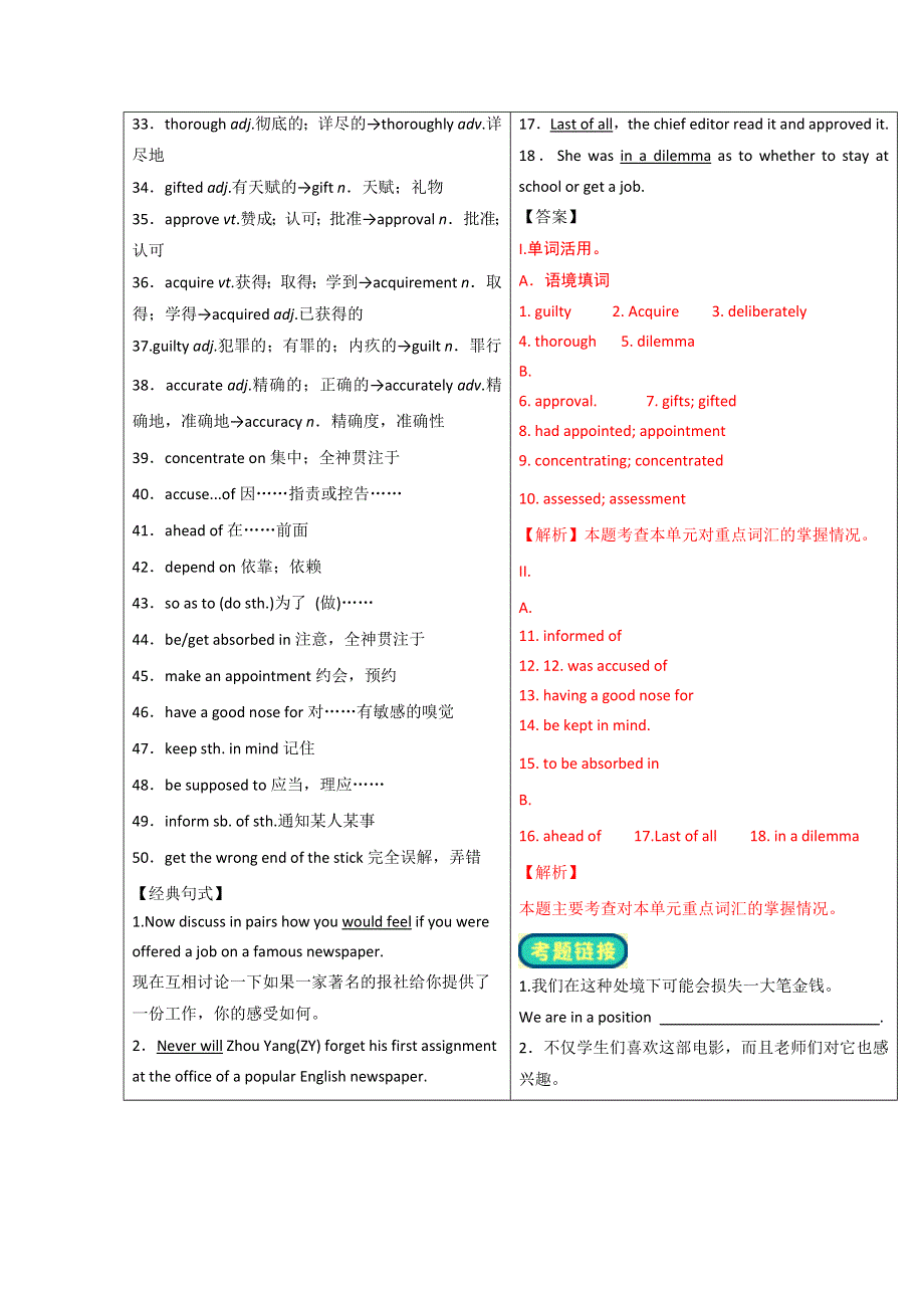 高中英语学习细节（人教版必修5）之MAKING THE NEWS：自主学习 WORD版含答案.doc_第3页