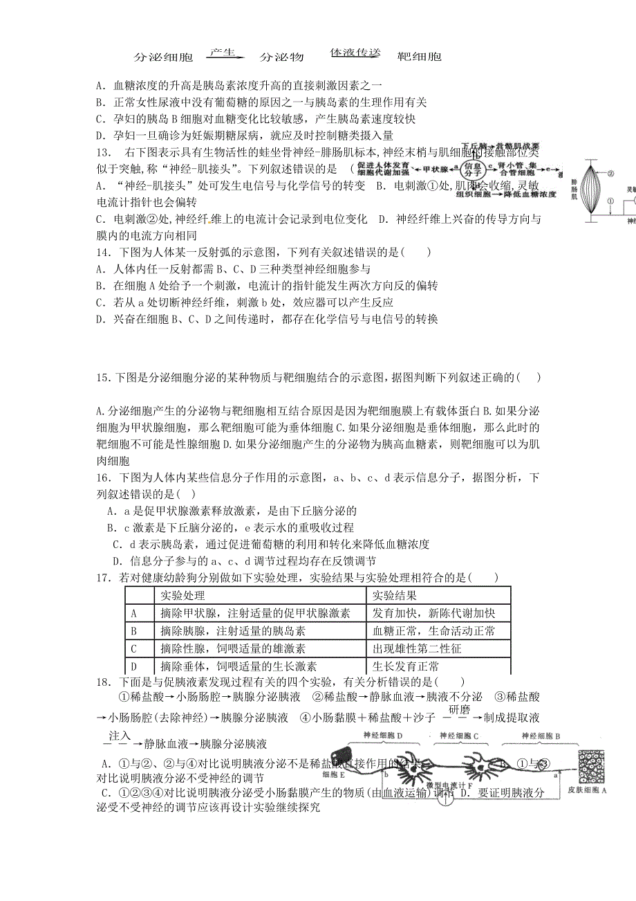 四川省成都市石室中学2019-2020学年高二生物上学期周练试题五.doc_第2页