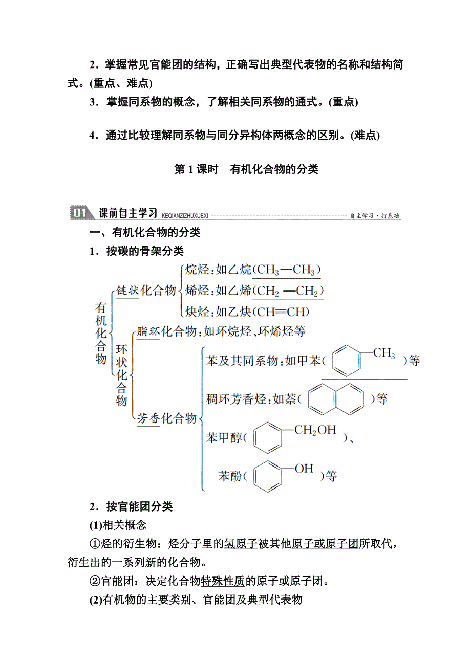 2020-2021学年化学苏教版选修5学案：2-2-1 有机化合物的分类 WORD版含解析.doc_第2页