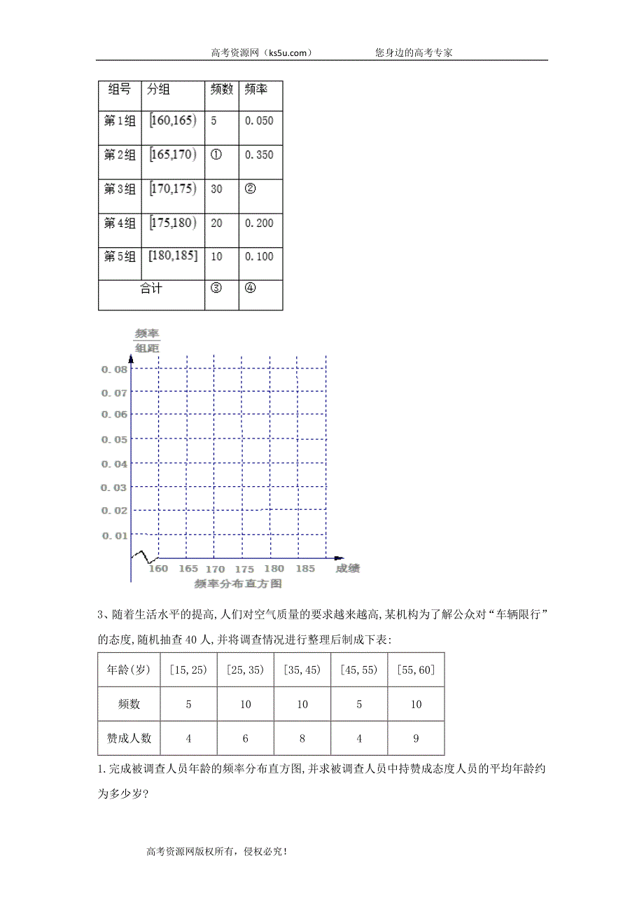 2020届高考文数二轮复习常考题型大通关（全国卷）：第19题 统计概率 WORD版含答案.doc_第2页