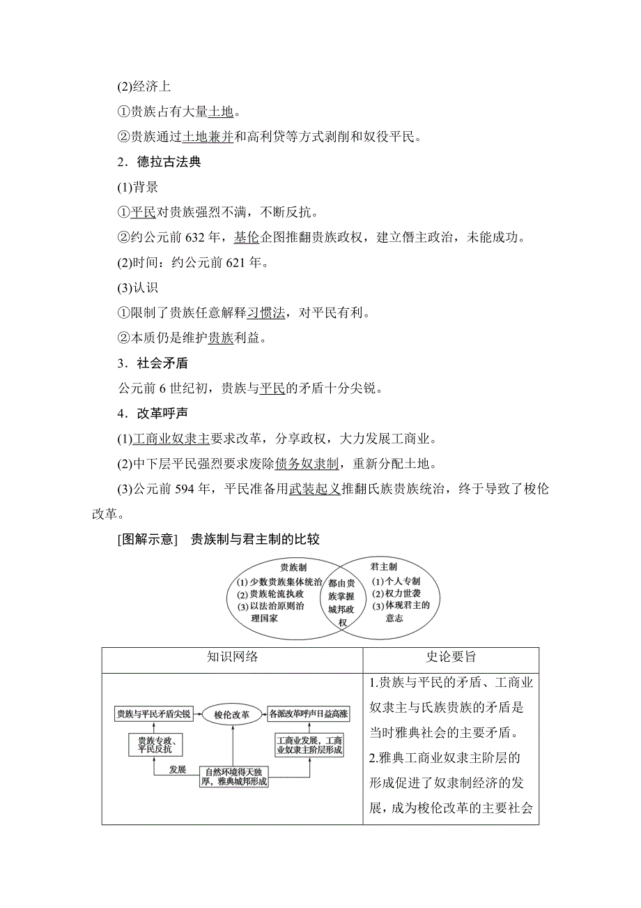 2016-2017学年高中历史北师大版选修1学案：第1章 第1节梭伦改革前的雅典社会 WORD版含解析.doc_第2页