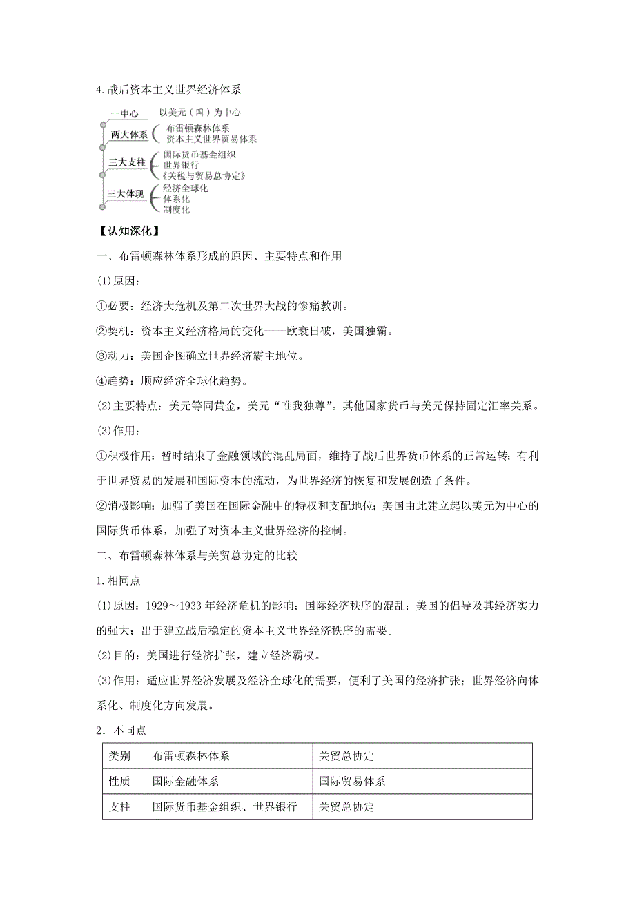 《发布》2022高考历史思维导图人教必修二8-11世界经济的全球化趋势 含解析.docx_第3页