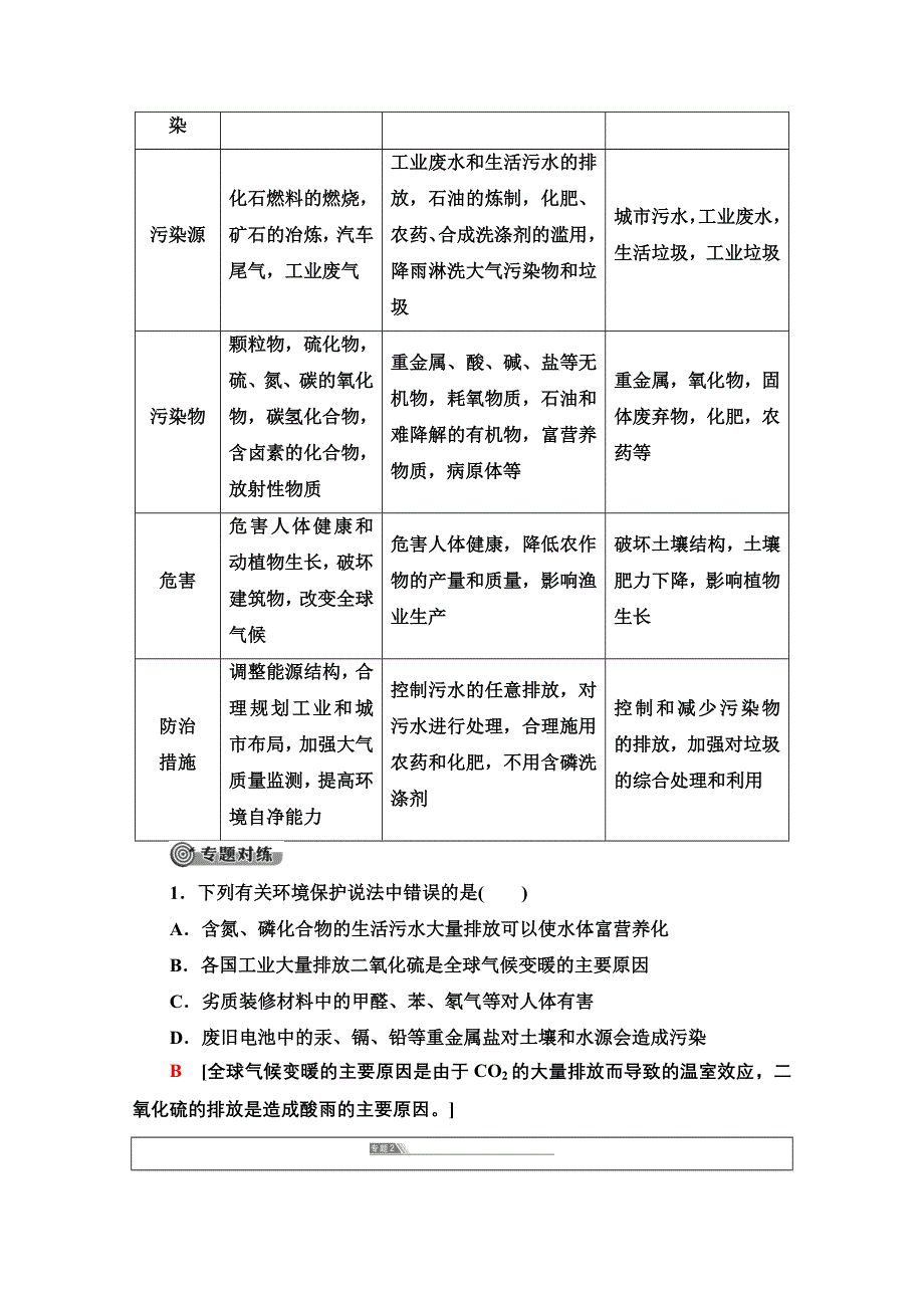 2020-2021学年化学鲁科版选修一教师用书： 主题1 主题小结与测评 WORD版含解析.doc_第2页