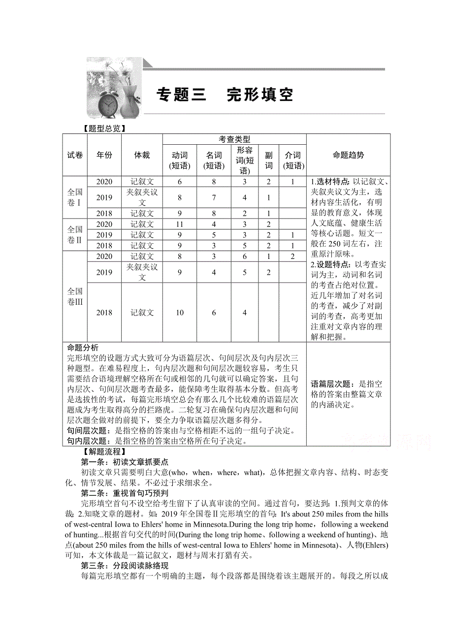 2021届新高考英语二轮创新学案：专题三 第一节　词汇篇 WORD版含解析.doc_第1页