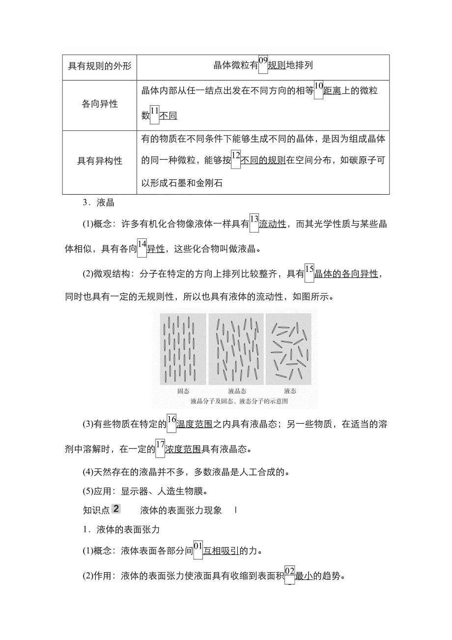 2021届新高考物理一轮复习（选择性考试A方案）学案：第12章 第2讲　固体、液体与气体 WORD版含解析.doc_第2页