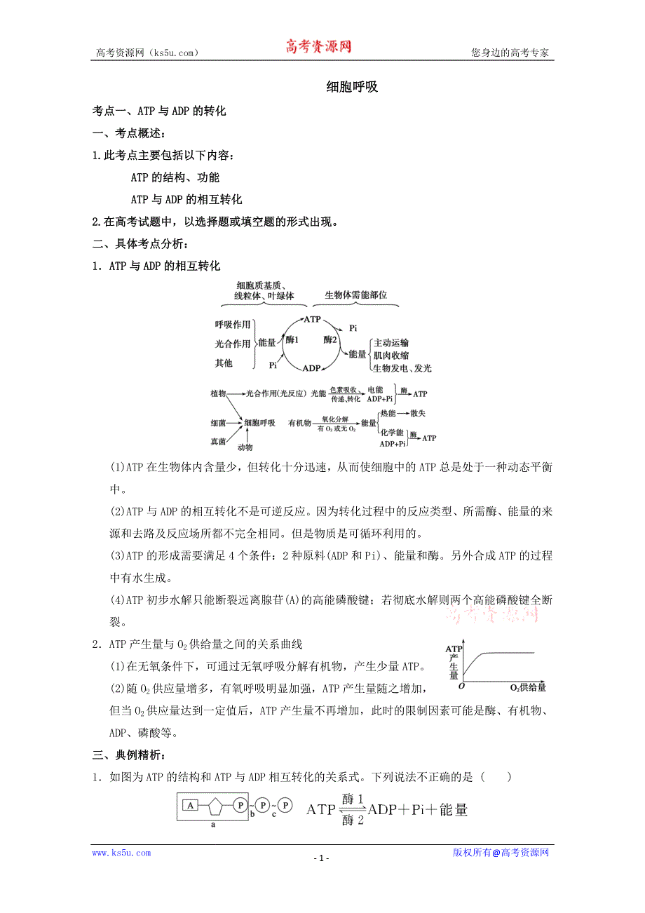 2013届高考生物考点精讲精析----ATP、细胞呼吸.doc_第1页