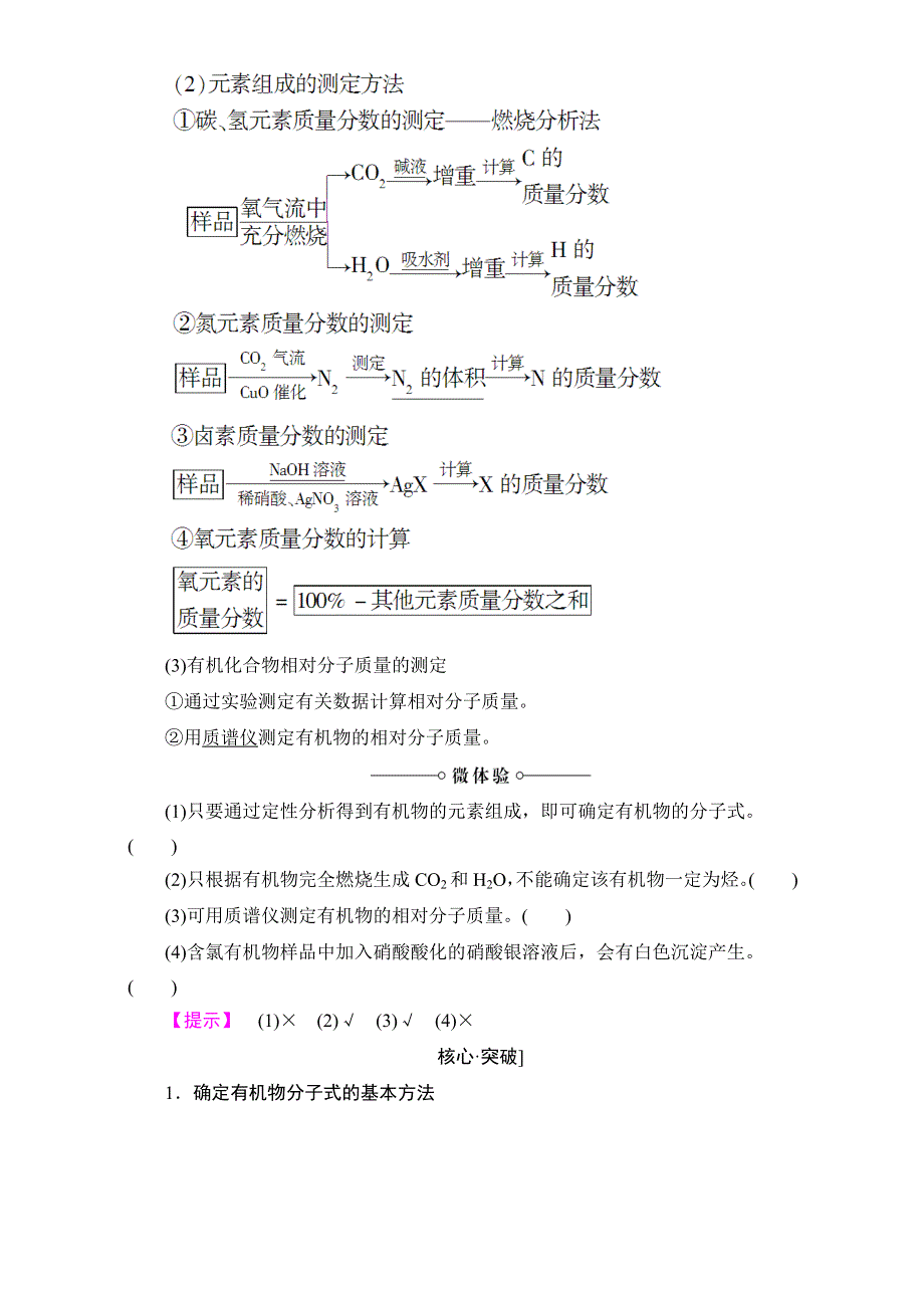 2016-2017学年高中化学鲁教版选修5教师用书：第3章 第2节 有机化合物结构的测定 WORD版含解析.doc_第2页