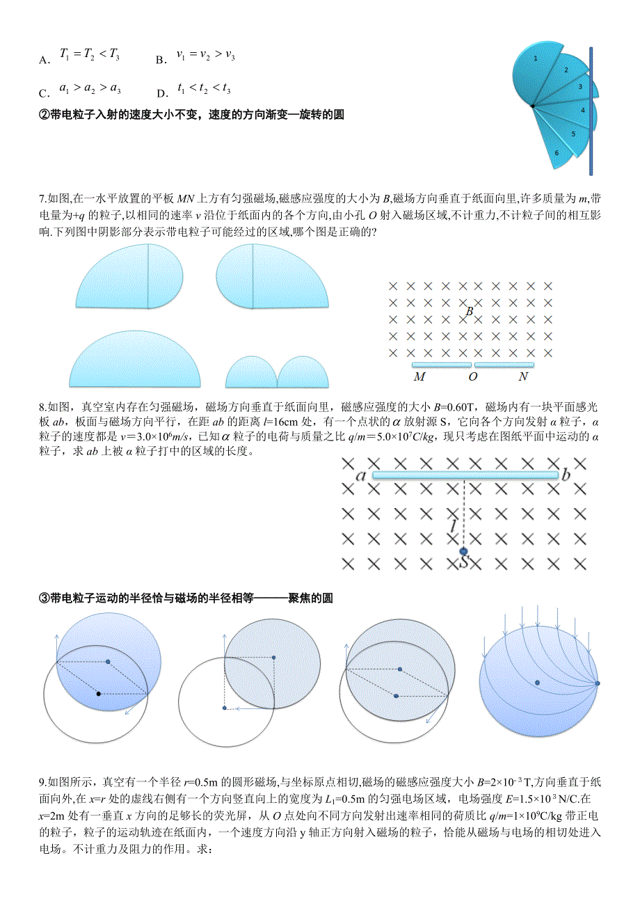 《发布》2022-2023年人教版（2019）高中物理选择性必修2 第1章安培力与洛伦兹力 动态圆专题 WORD版.doc_第3页