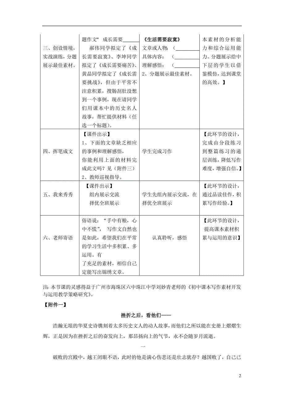 九年级语文下册古诗文教学与作文教学的整合第二节课本素材巧激活教案新人教版.docx_第2页