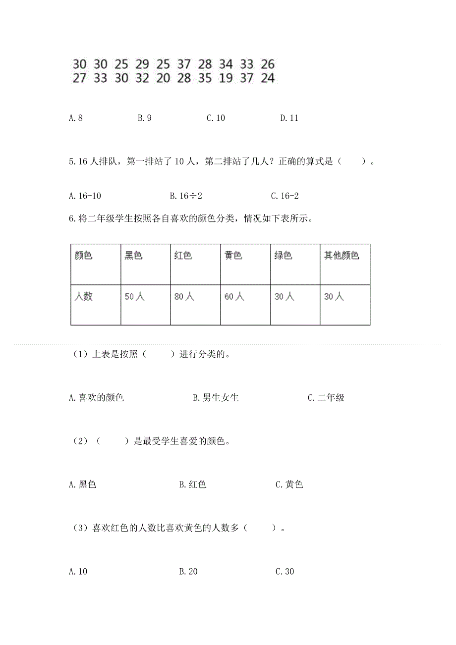 人教版二年级下册数学《期中测试卷》【重点班】.docx_第2页