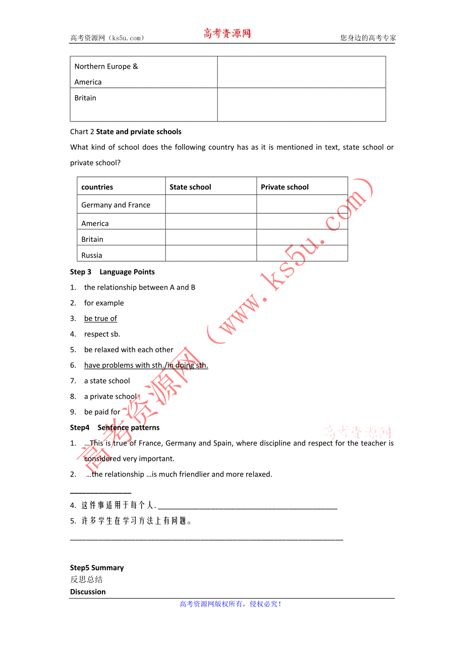 山东省临清实高11-12学年高一英语必修1学案：MODULE 2 MY NEW TEACHERS CULTURE CORNER（外研版必修1）.doc_第2页