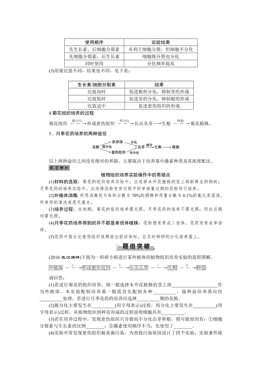 《优化方案》2017届高三生物一轮教学案：植物的组织培养及植物有效成分的提取 WORD版含答案.doc_第3页