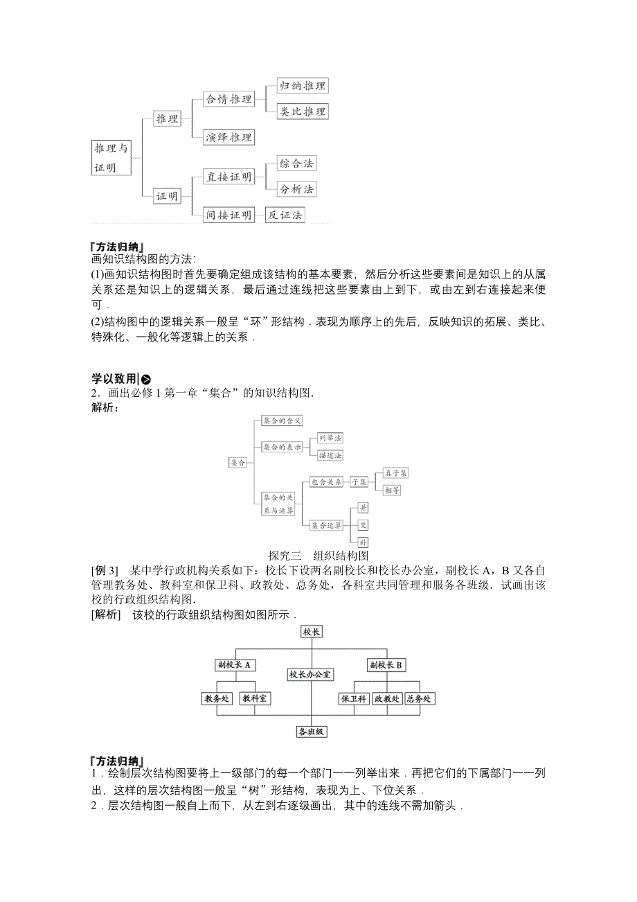 2020-2021学年北师大版数学选修1-2学案：2-2 结构图 WORD版含解析.doc_第3页