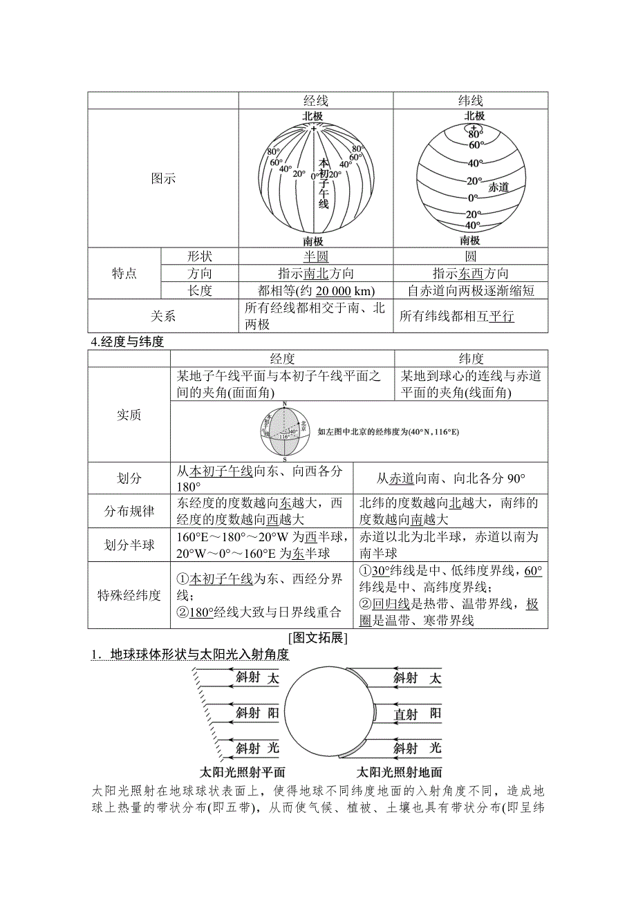 2021届湘教版地理一轮教师文档：第一章 第一讲　地球与地球仪 WORD版含解析.doc_第2页