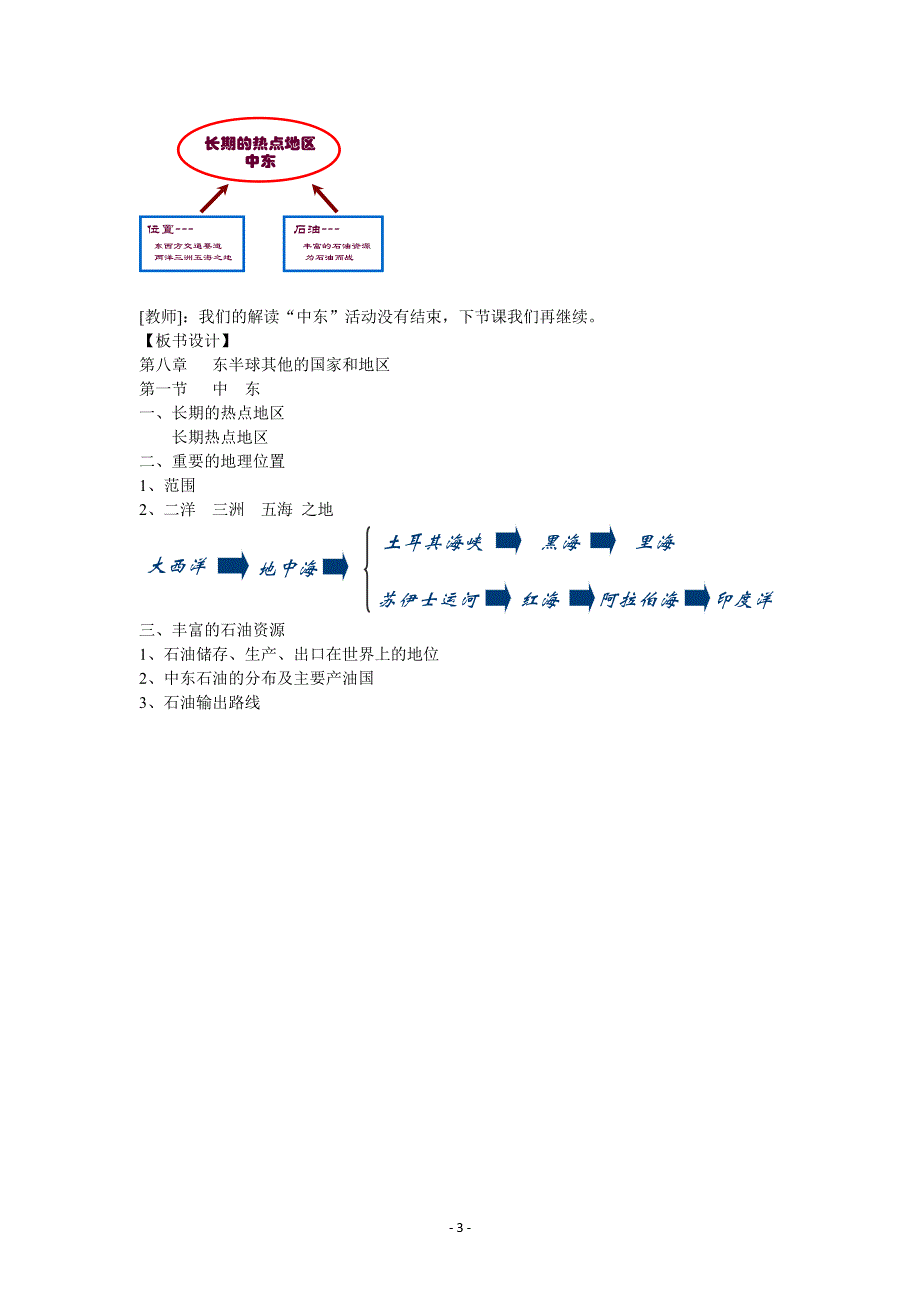 人教版地理七年级下教案第八章第一节中东第一课时.docx_第3页