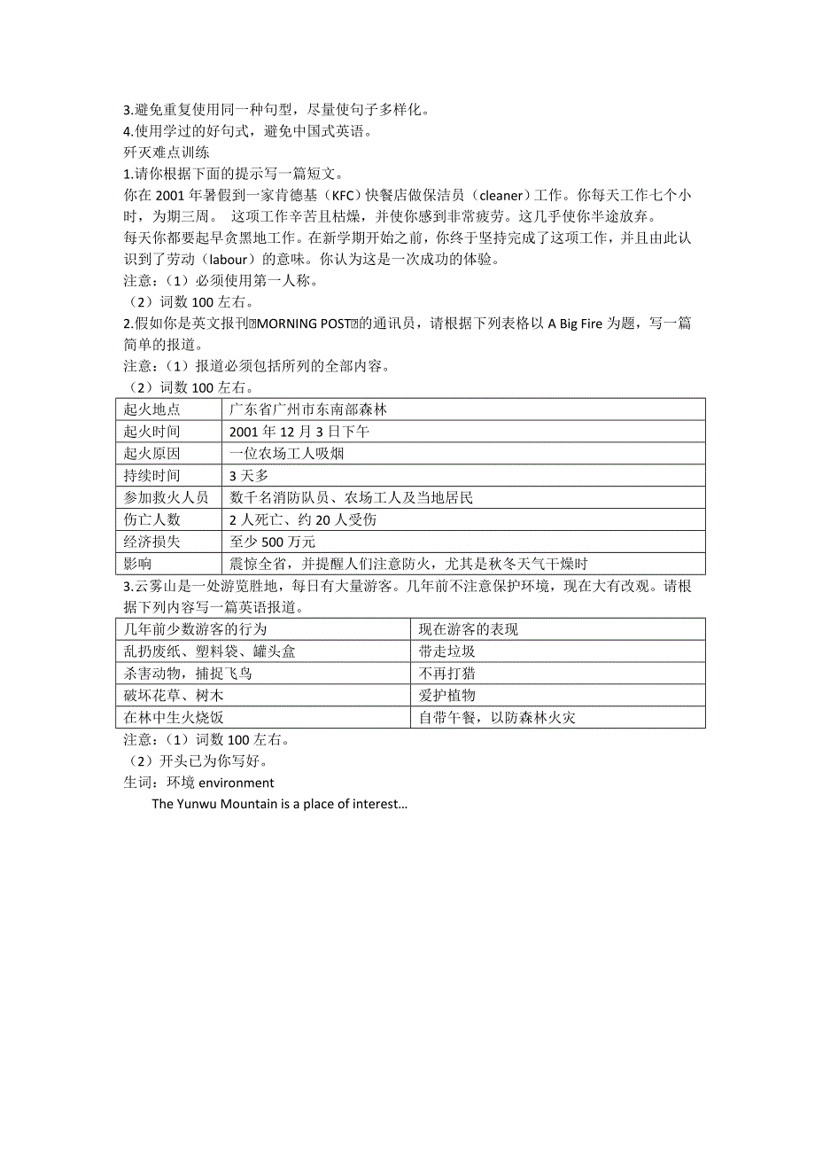 2013届高考英语一轮总复习精选书面表达常考题型（二）.doc_第2页