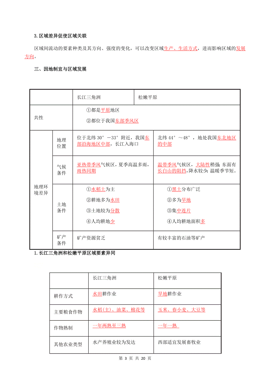 人教版（2019）高中地理选择性必修第二册期末知识点复习提纲（全面必备！）.docx_第3页