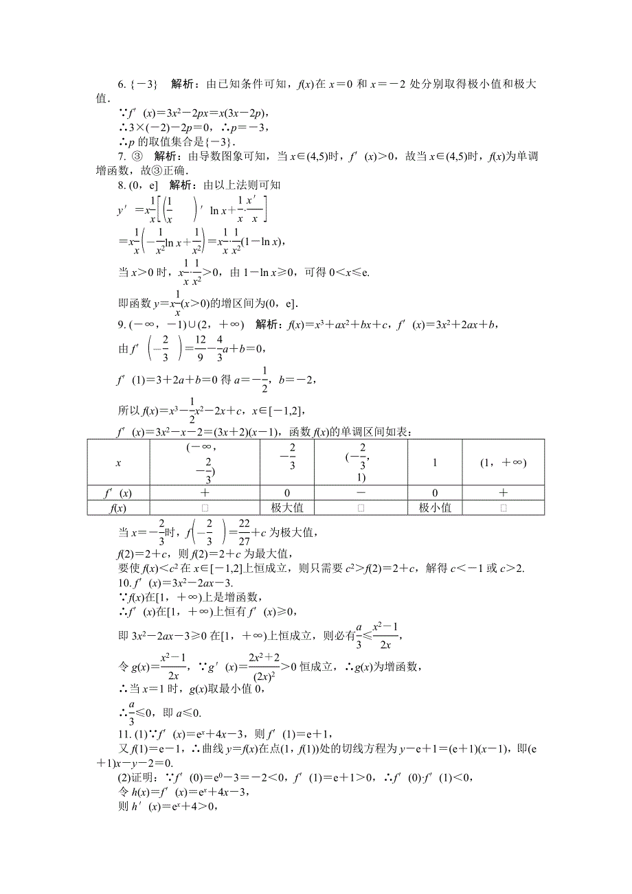 2012学案与评测理数苏教版：第3单元 第二节　导数的应用1.doc_第3页