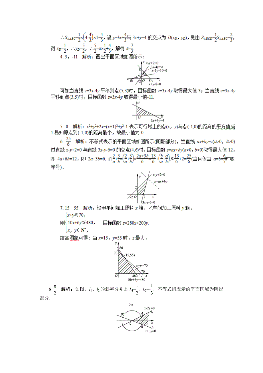 2012学案与评测理数苏教版：第7单元 第二节　一元二次不等式（组）与简单线性规划问题.doc_第3页