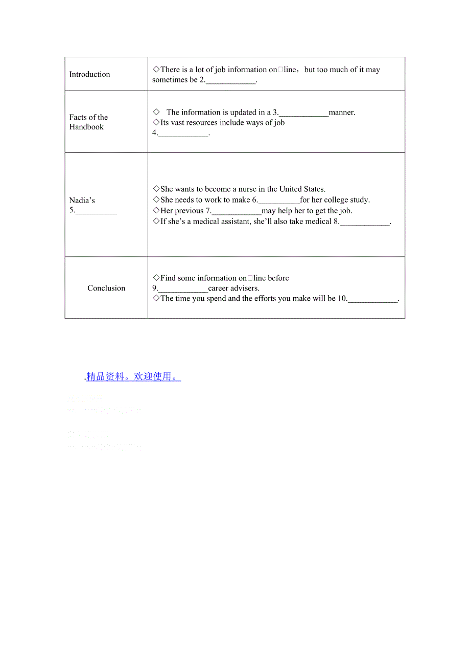 2012安徽省泗县三中高二英语学案：选修七 UNIT ONE 2（新人教版选修）.doc_第3页