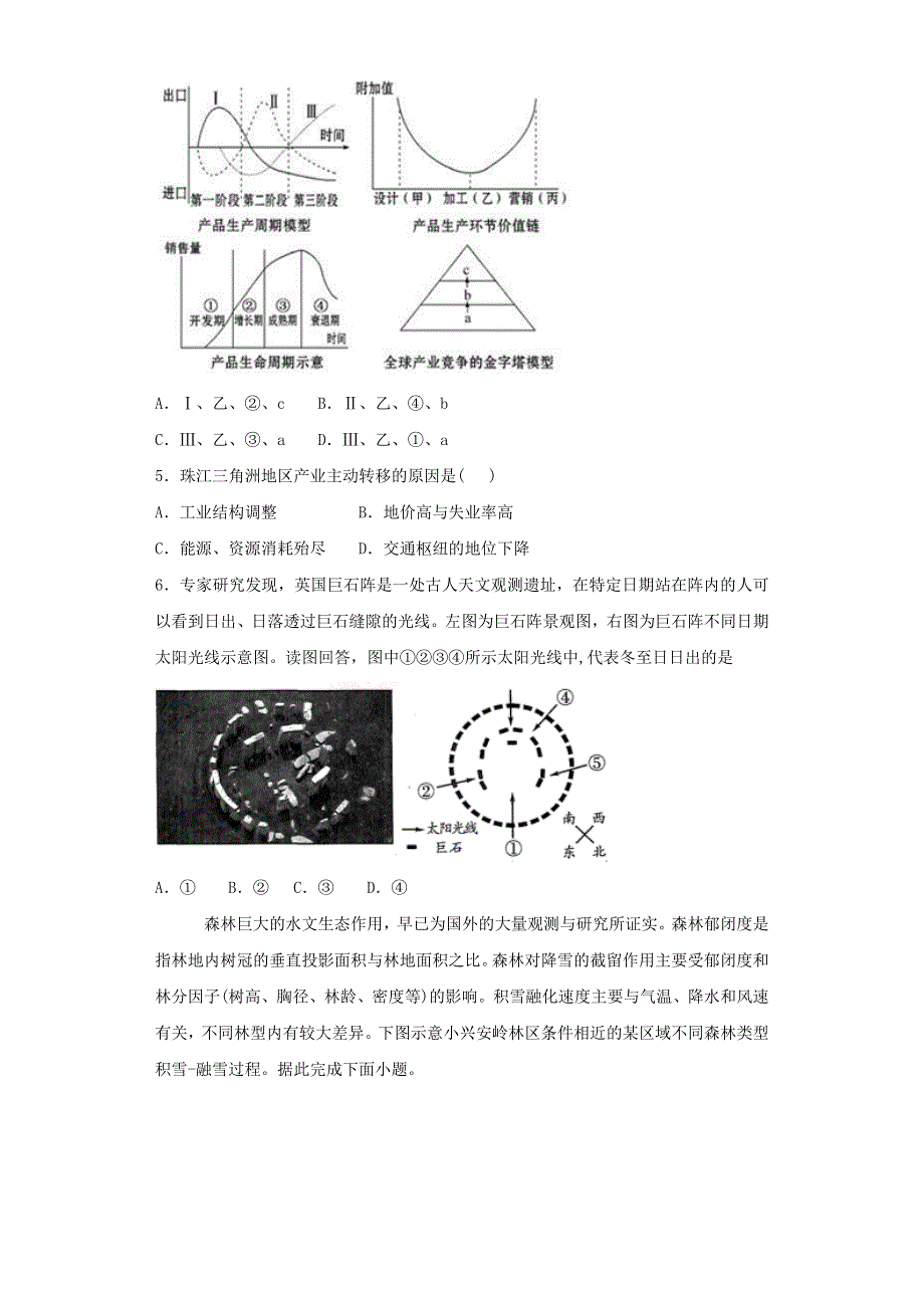 四川省成都市第六中学2019届高三模拟考试文综地理试题 WORD版含答案.doc_第2页