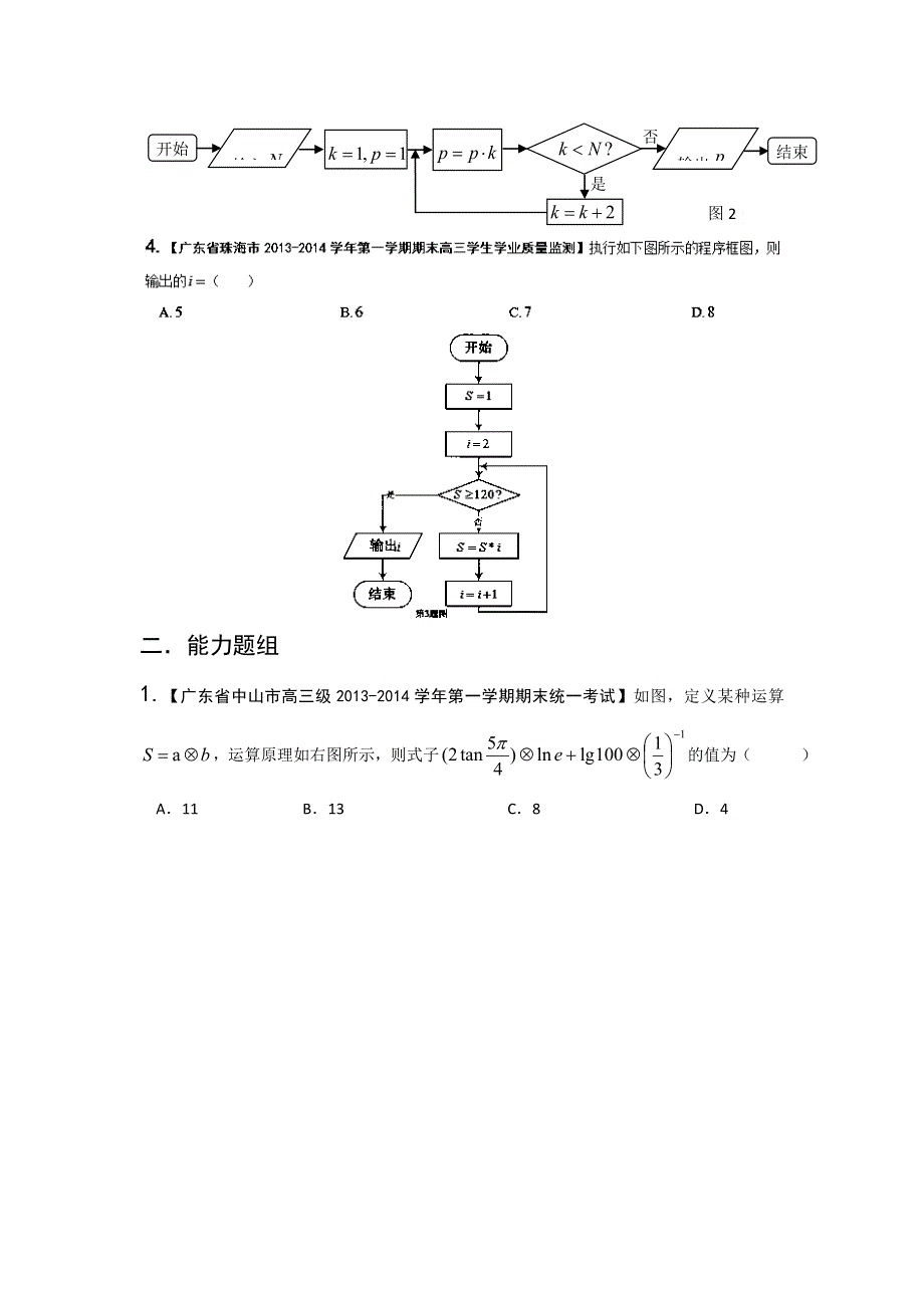 广东版（第03期）-2014届高三名校数学（文）试题分省分项汇编：12.doc_第2页