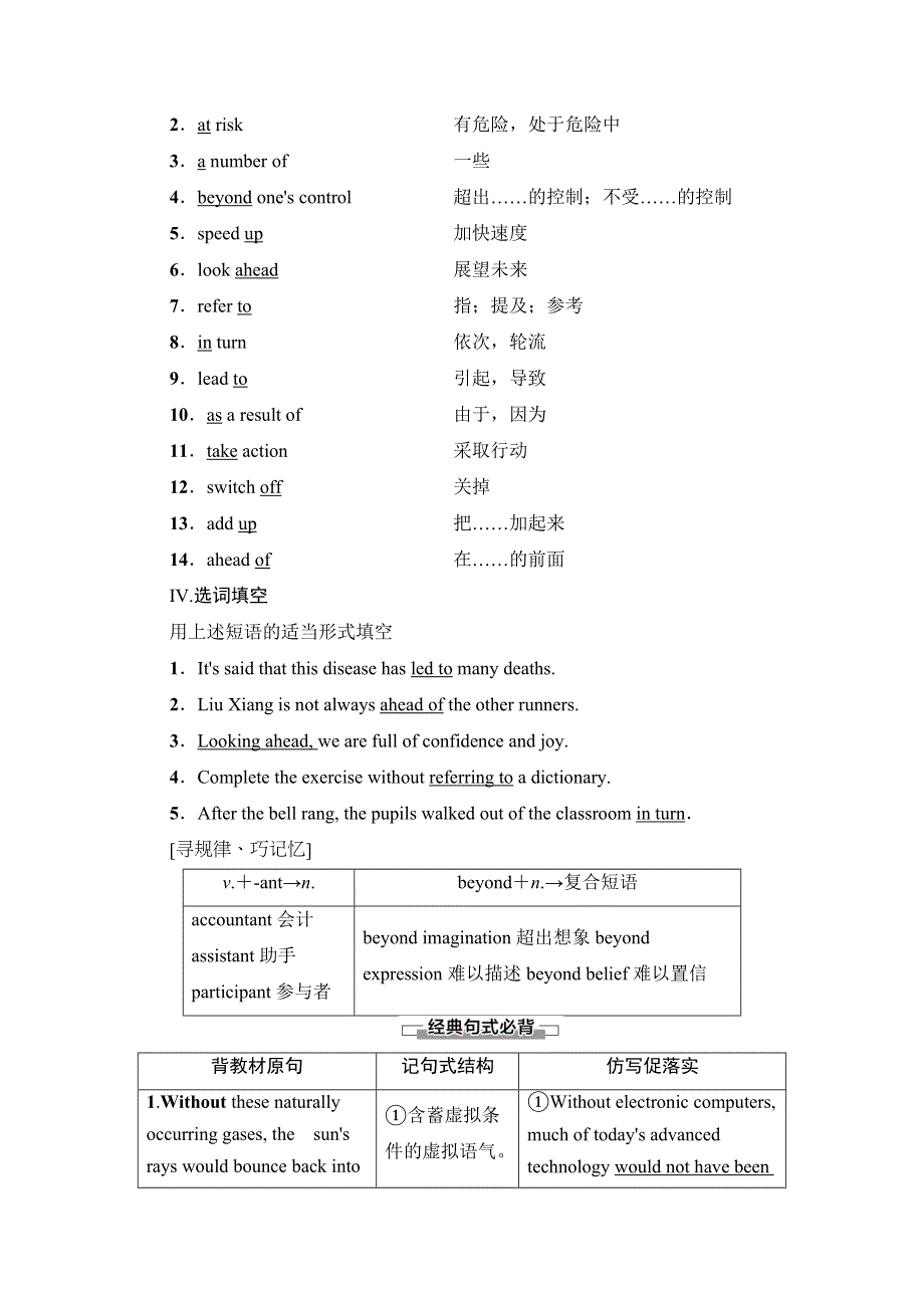 2020-2021学年北师大版英语选修8教师用书：UNIT 22 SECTION Ⅱ　LANGUAGE POINTS （Ⅰ） （WARM-UP & LESSON 1） WORD版含解析.doc_第2页