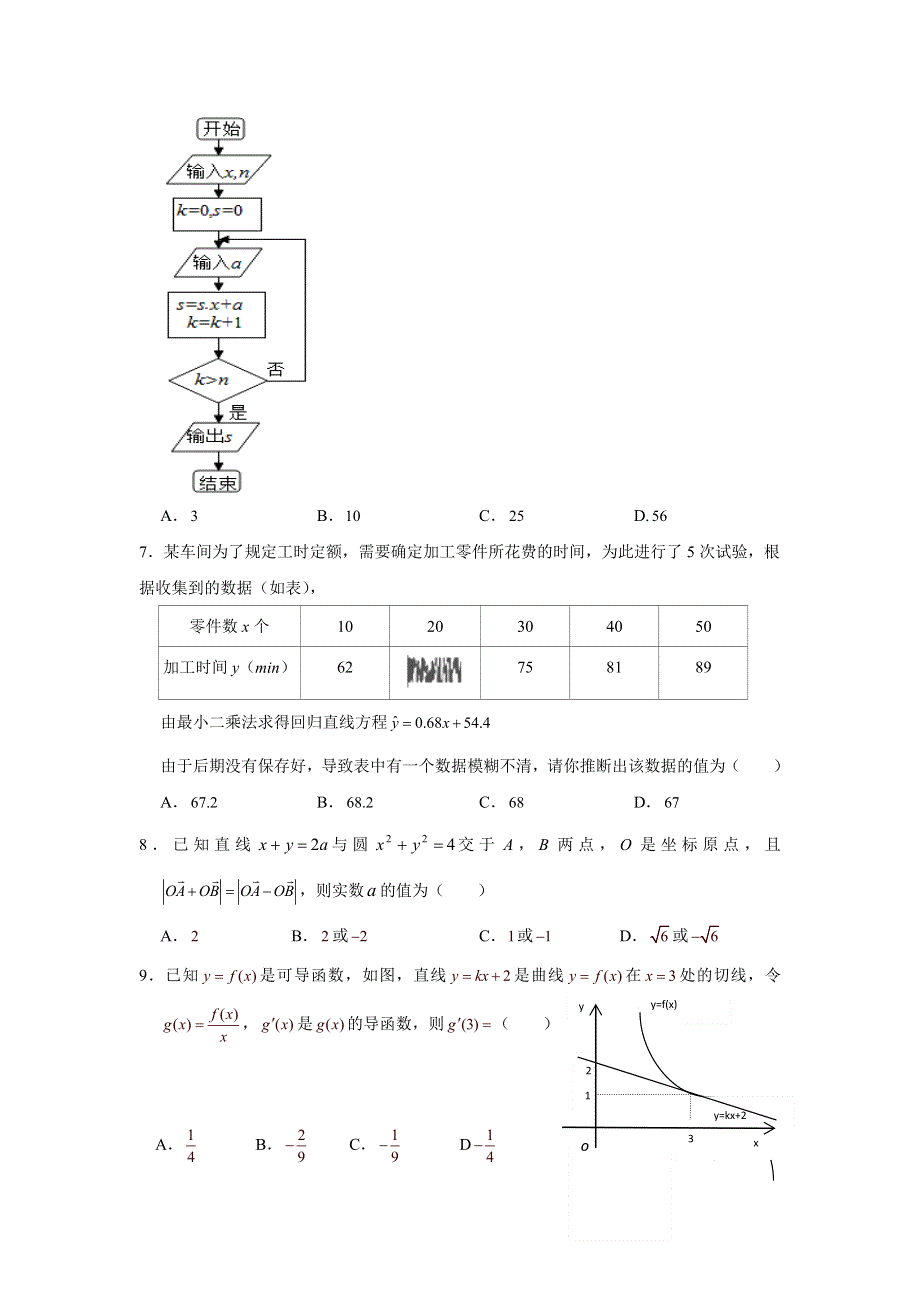 《发布》云南省玉溪一中2018-2019学年高二下学期第一次月考数学（理）试题 WORD版含答案.doc_第2页