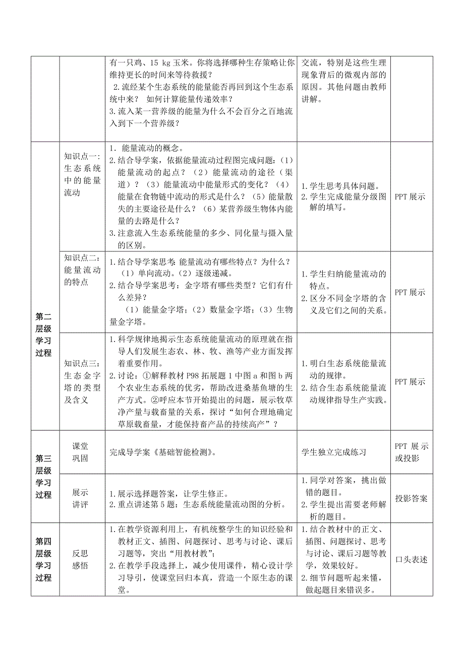 《优化课堂》2015-2016学年高二生物人教版必修3：5.2 生态系统的能量流动 教案 WORD版含答案.doc_第2页