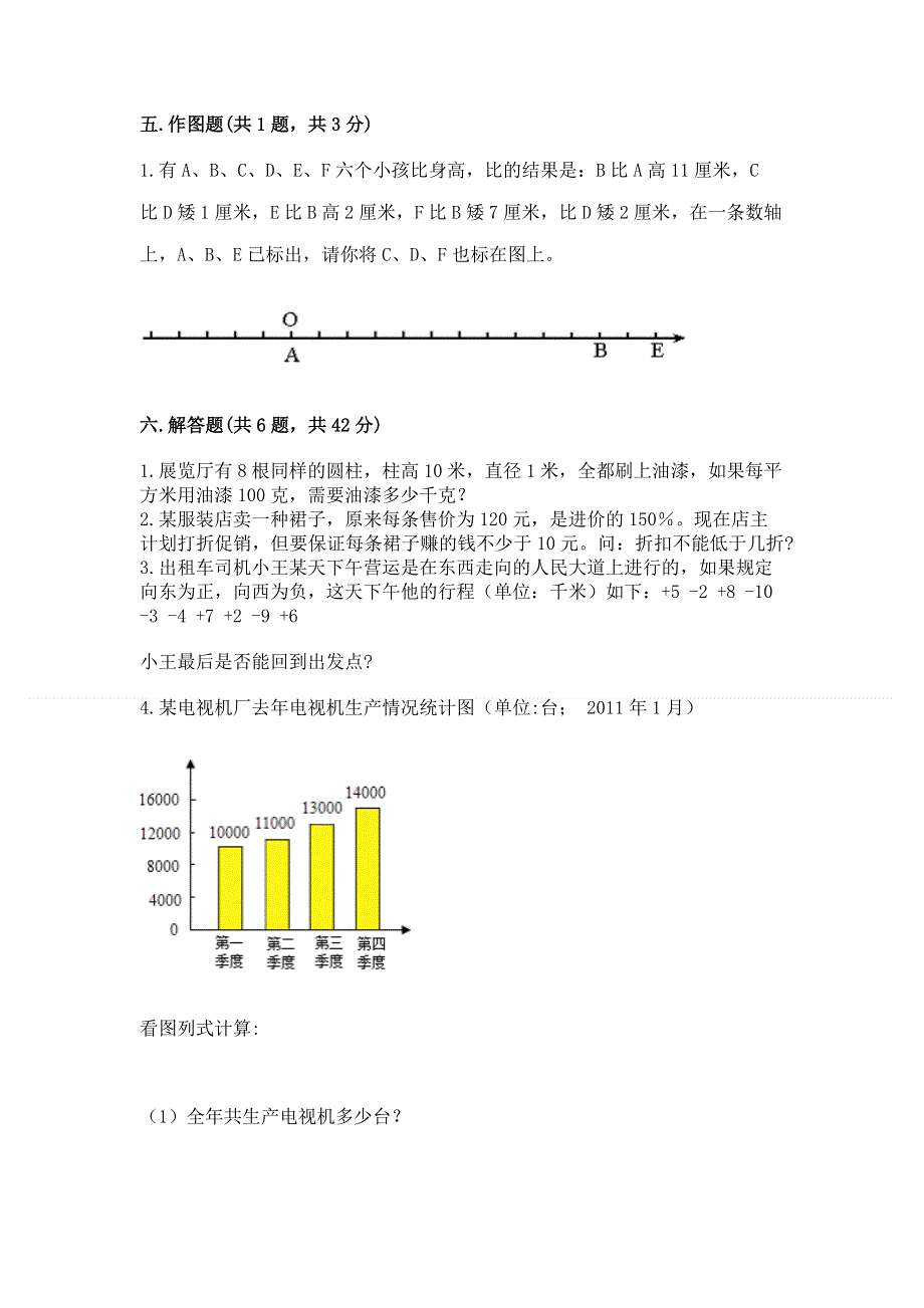 六年级下册数学期末测试卷精品【全国通用】.docx_第3页