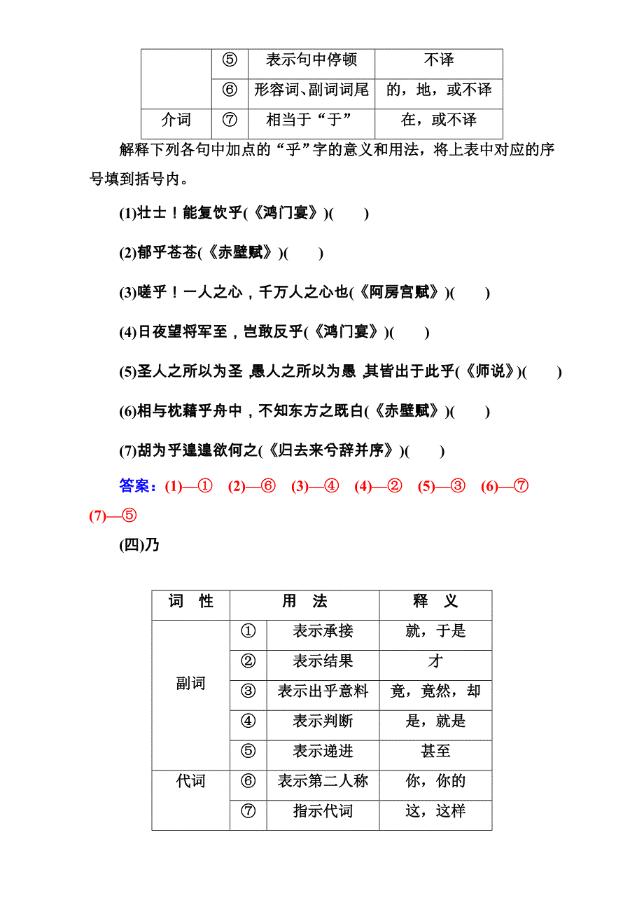 2018年高考语文大一轮复习（高考知识储备）：专题八 文言文阅读 知识储备“高考考纲”要求掌握的18个文言虚词 WORD版含答案.doc_第3页