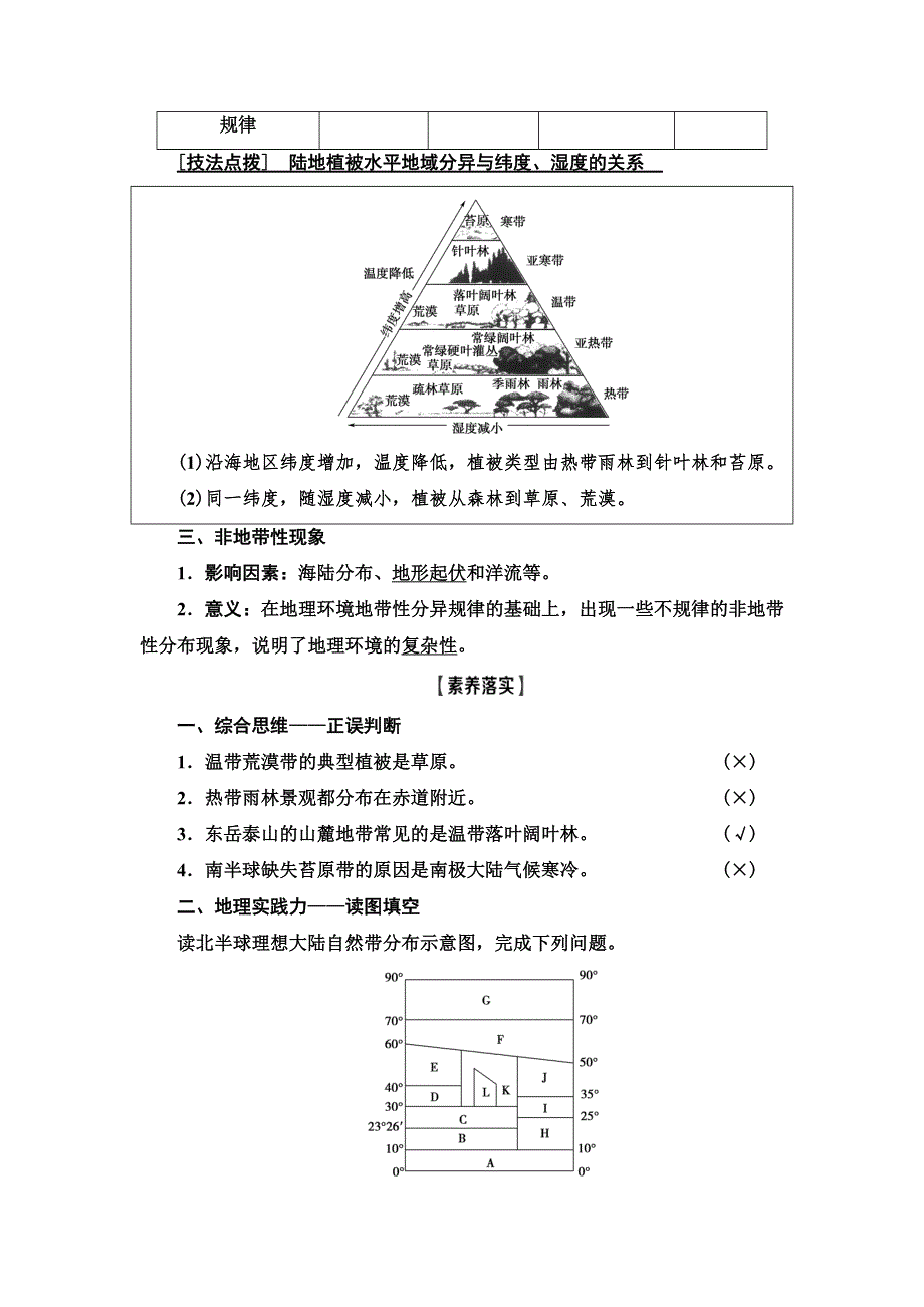 2021版鲁教版高考地理大一轮复习讲义：第1部分 第3单元 第1讲　地理环境的差异性 WORD版含答案.doc_第3页