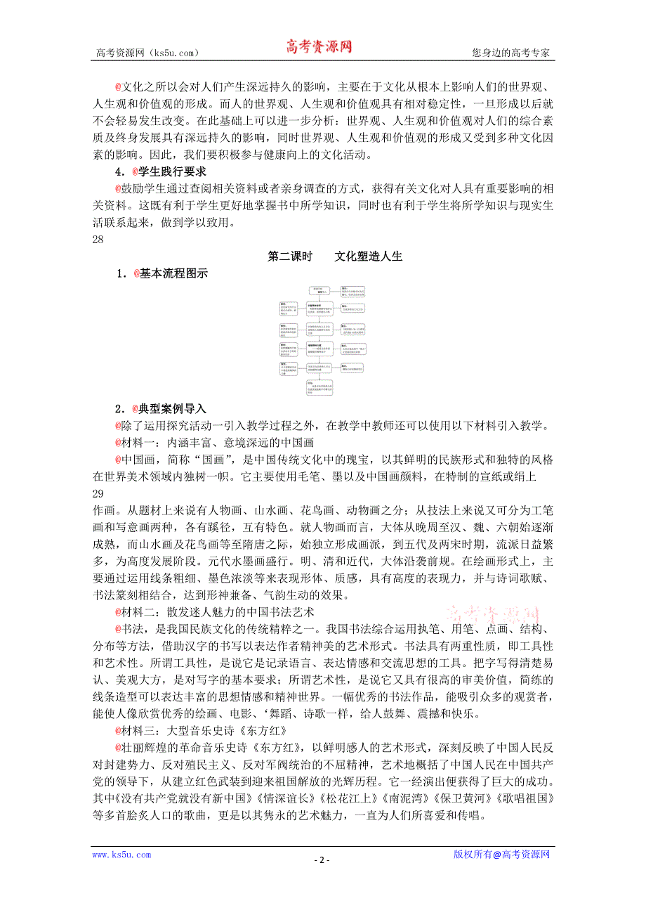 政治：1.2《文化对人的影响》精品教案（新人教版必修三）.doc_第2页