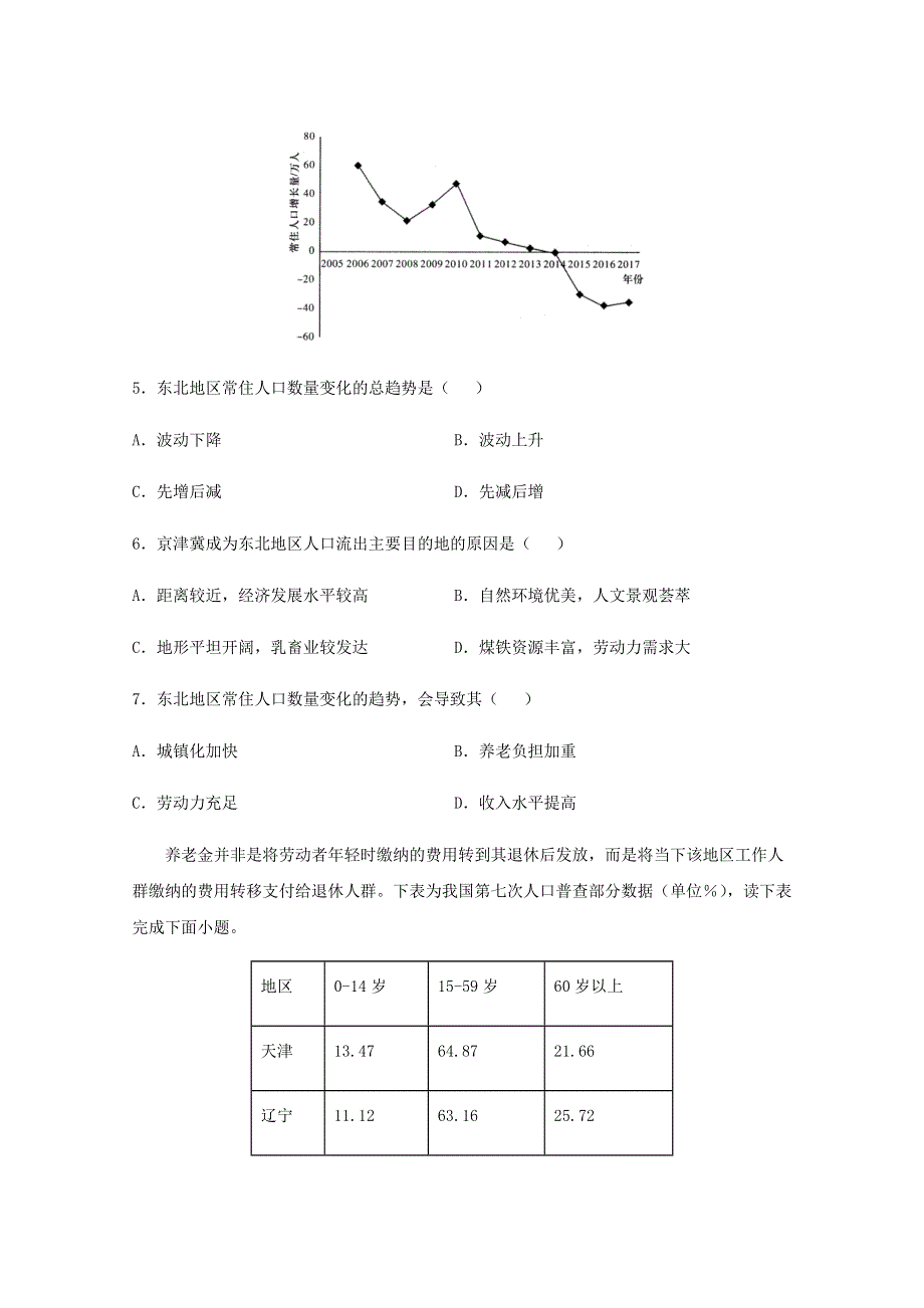 全国各地2022届高考地理一轮复习试题分类汇编 人口（三）.docx_第3页