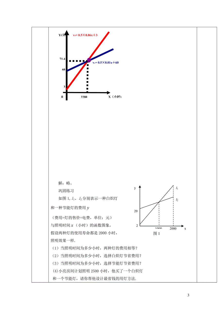 2022人教八下第19章一次函数19.3课题学习选择方案教学设计.doc_第3页