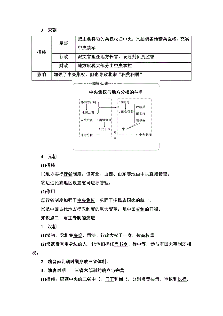 2020-2021学年历史人教版必修1教师用书：第1单元 第3课　从汉至元政治制度的演变 WORD版含解析.doc_第2页