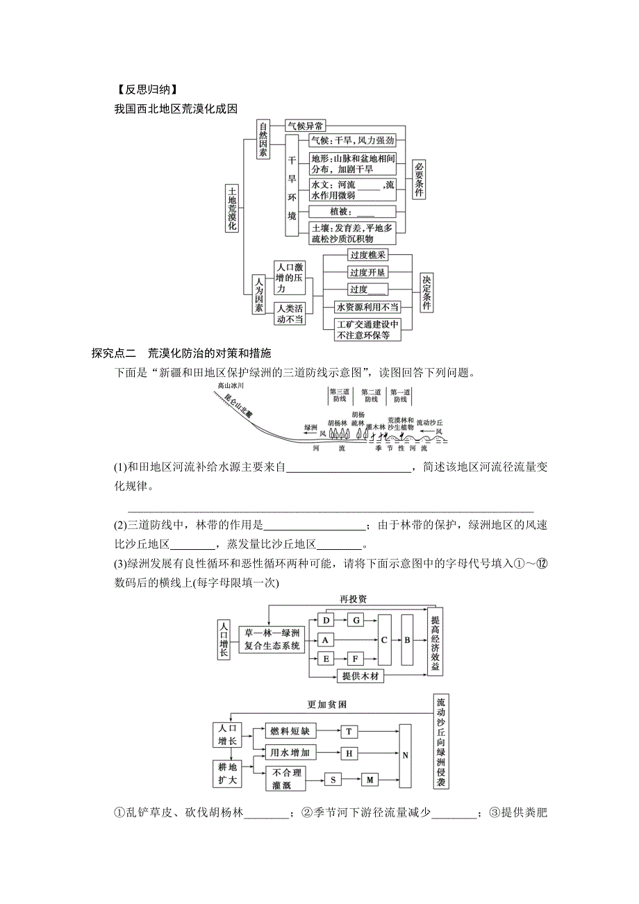 2013届高考鲁教版地理一轮复习学案：43荒漠化的防治.doc_第3页