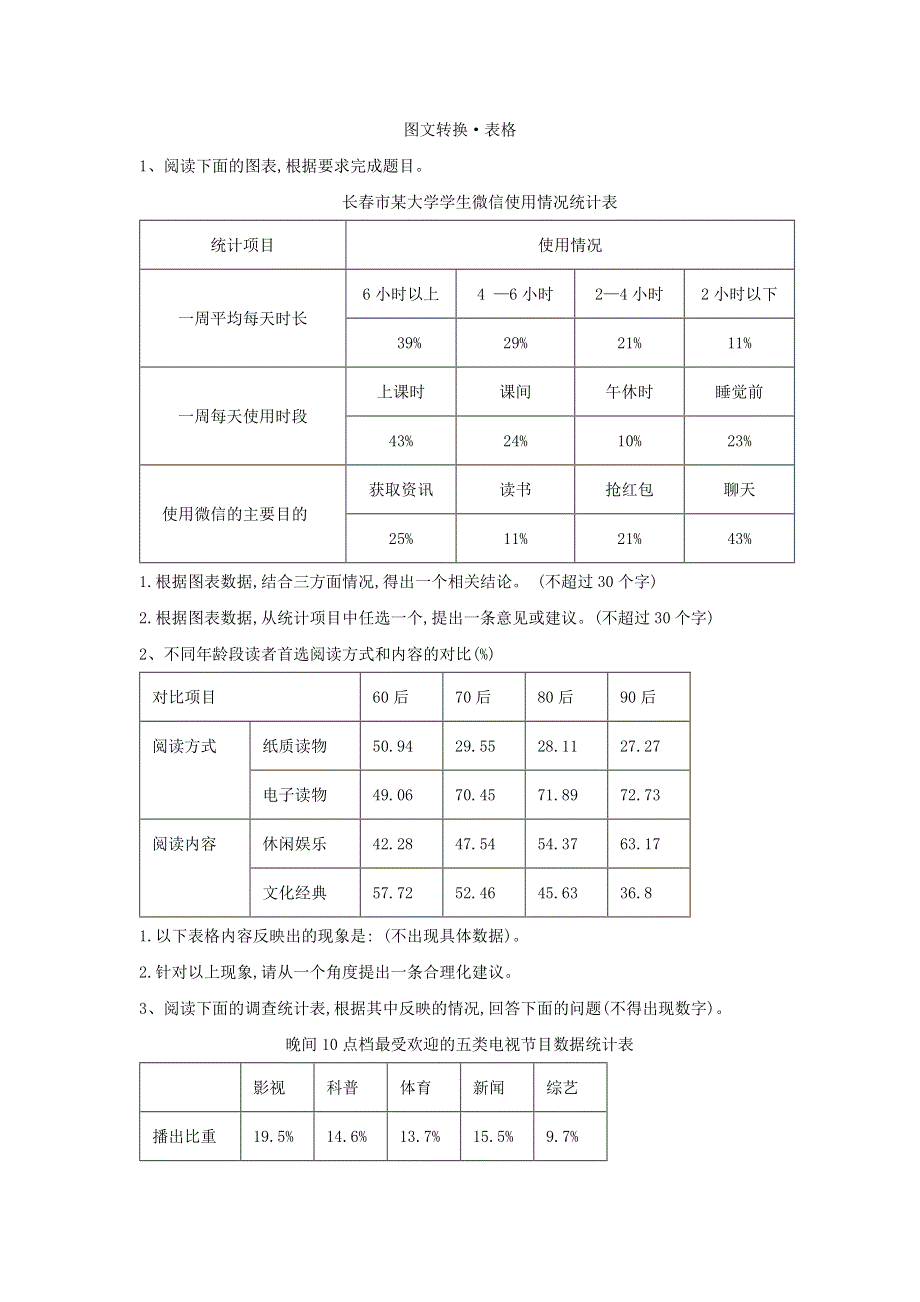 2020届高考语文一轮复习语言文字运用精练（13）图文转换&表格 WORD版含解析.doc_第1页