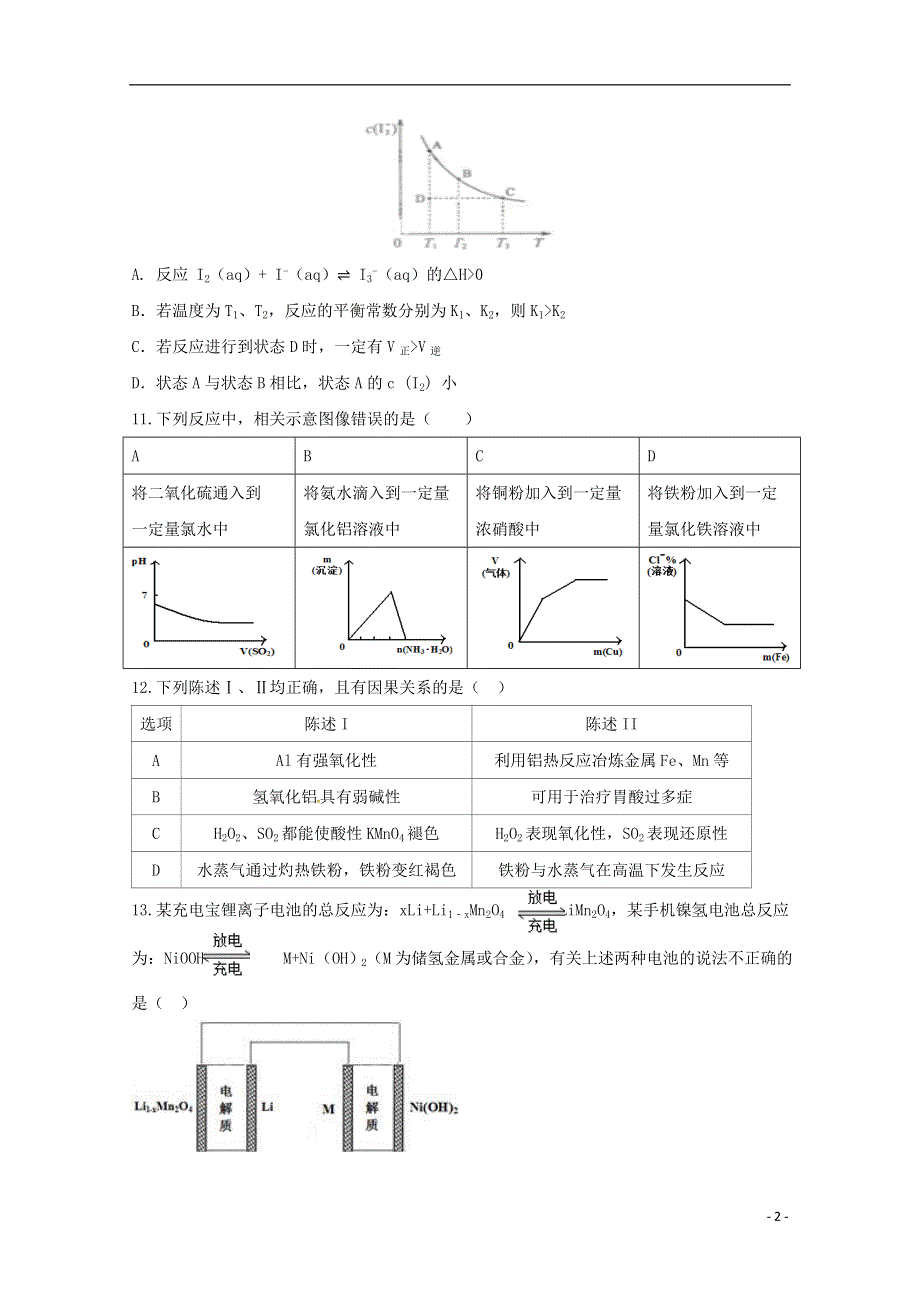 广东省惠阳区高三化学双周测47.doc_第2页