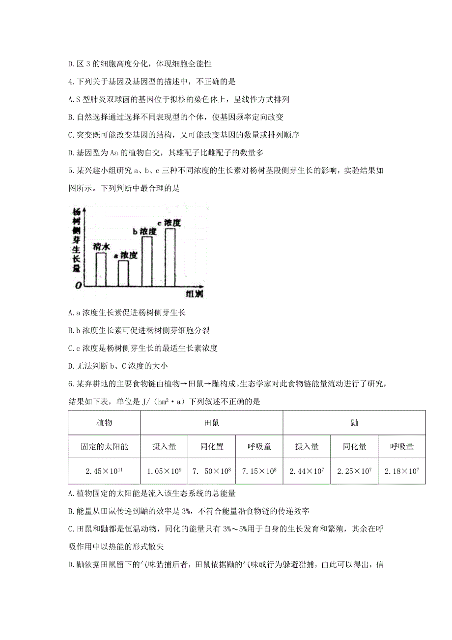 《发布》天津市和平区2018届高三下学期二模考试生物试题 WORD版无答案.doc_第2页