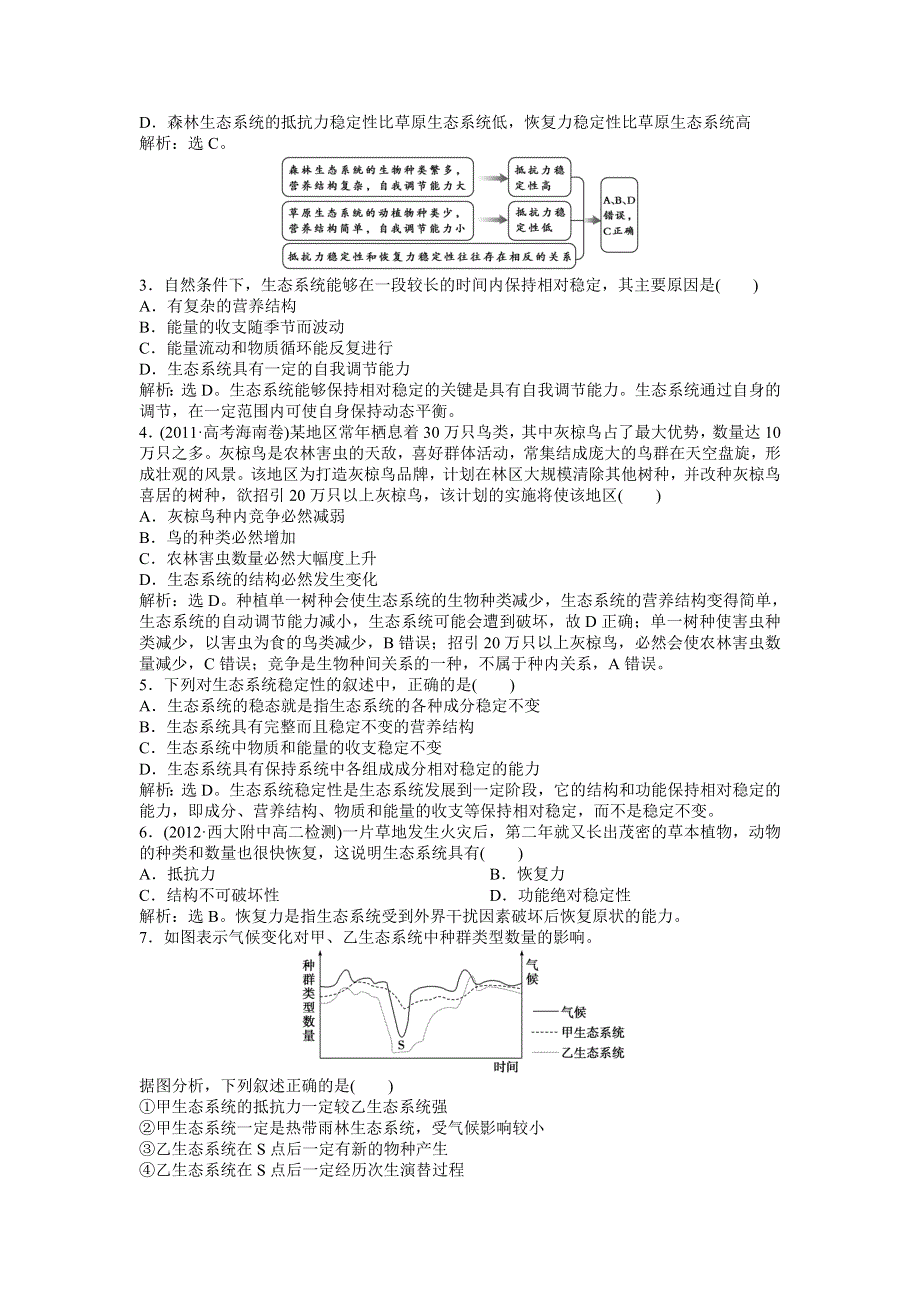 2013年中图版生物必修三电子题库 第二单元第三章第三节知能演练轻巧夺冠 WORD版含答案.doc_第3页