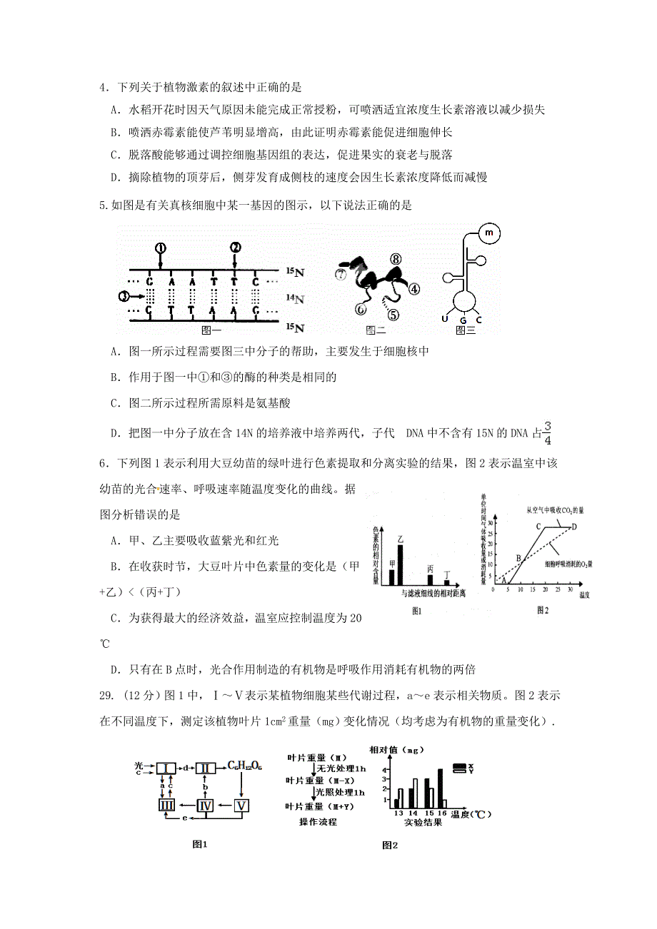 四川省成都市龙泉驿区第一中学校2017届高三10月月考理科综合生物试题 WORD版含答案.doc_第2页