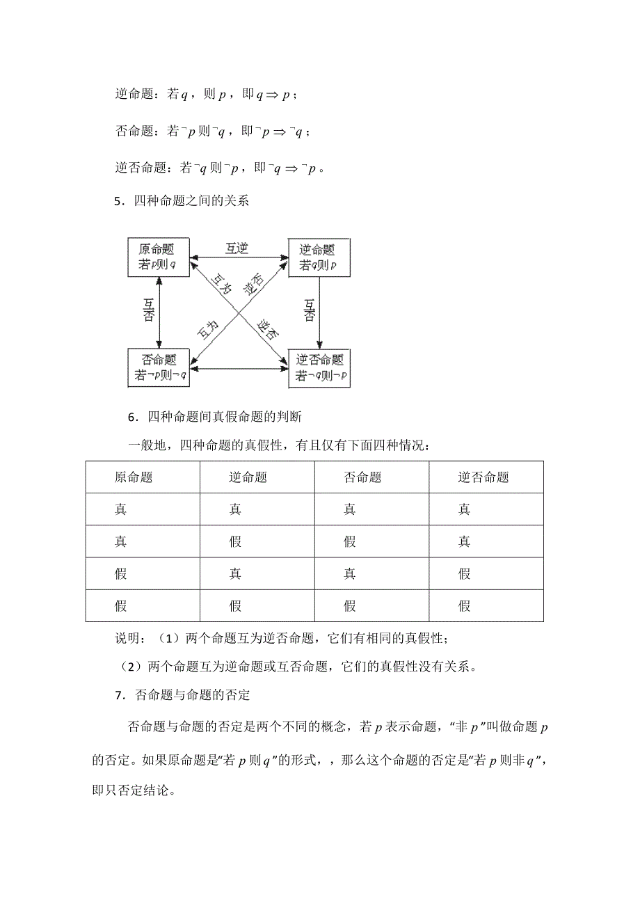 《优教通同步备课》高中数学（北师大版）选修1-1教案：第1章 知识详解：细说“命题及其关系”.doc_第2页