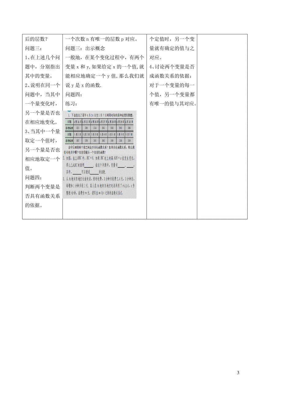 2022冀教版八下第二十章函数20.2函数20.2.1函数教案.doc_第3页