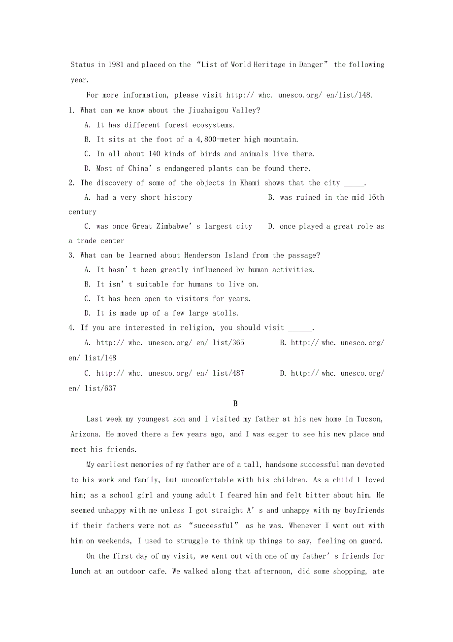 四川省成都新津为明学校2020-2021学年高一英语上学期第三次月考试题.doc_第2页