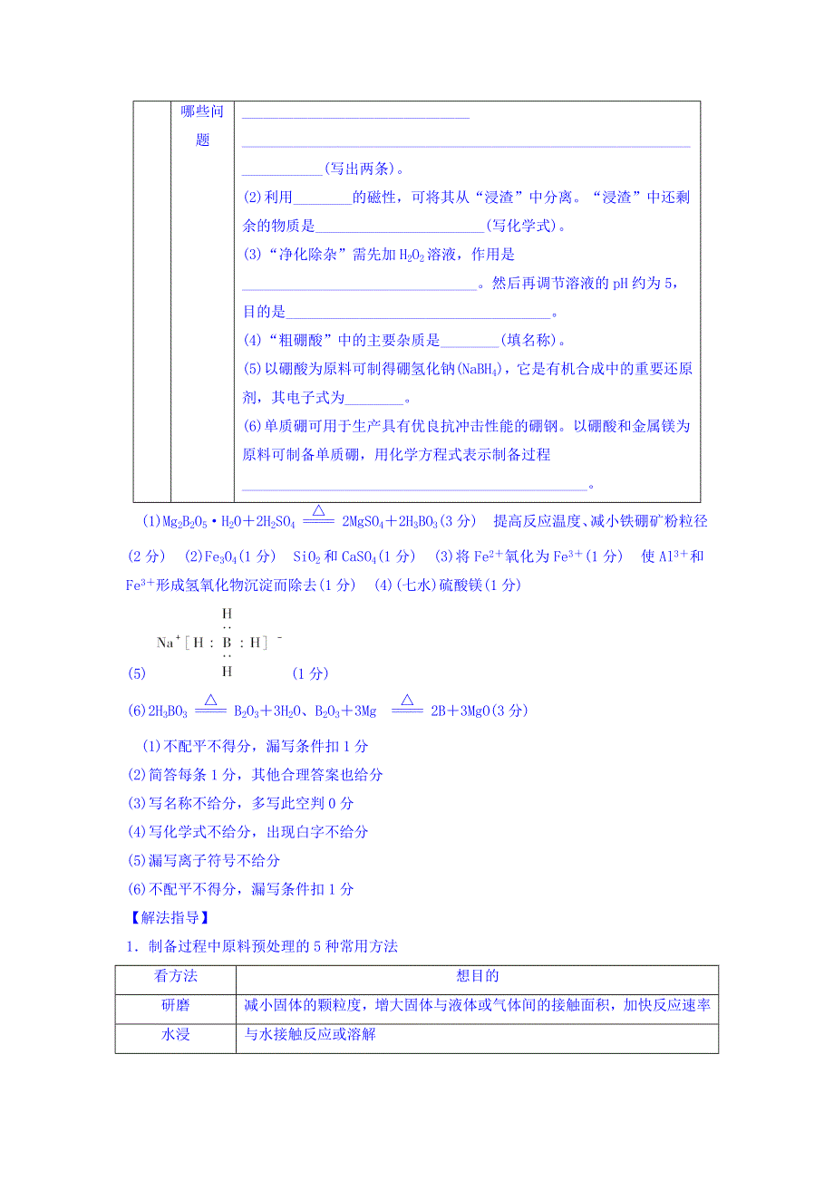 2018版化学（苏教版）高考总复习教学案-无机化学工艺流程 WORD版含答案.doc_第2页