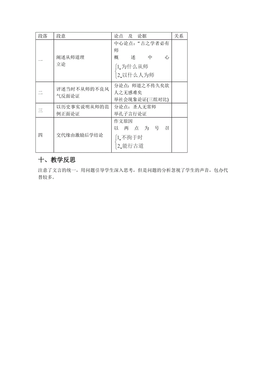 2012届高一语文课前导学案：2.1.2《师说》（苏教版必修1）.doc_第3页