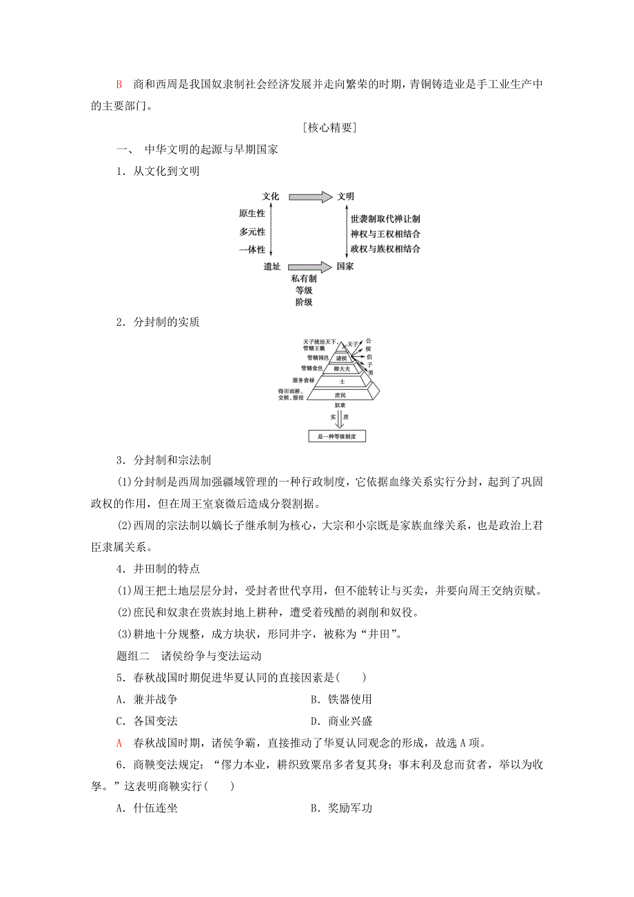 广东省2022版高考历史一轮复习 考点过关练1 从中华文明起源到秦汉统一多民族 封建国家的建立与巩固 新人教版.doc_第2页