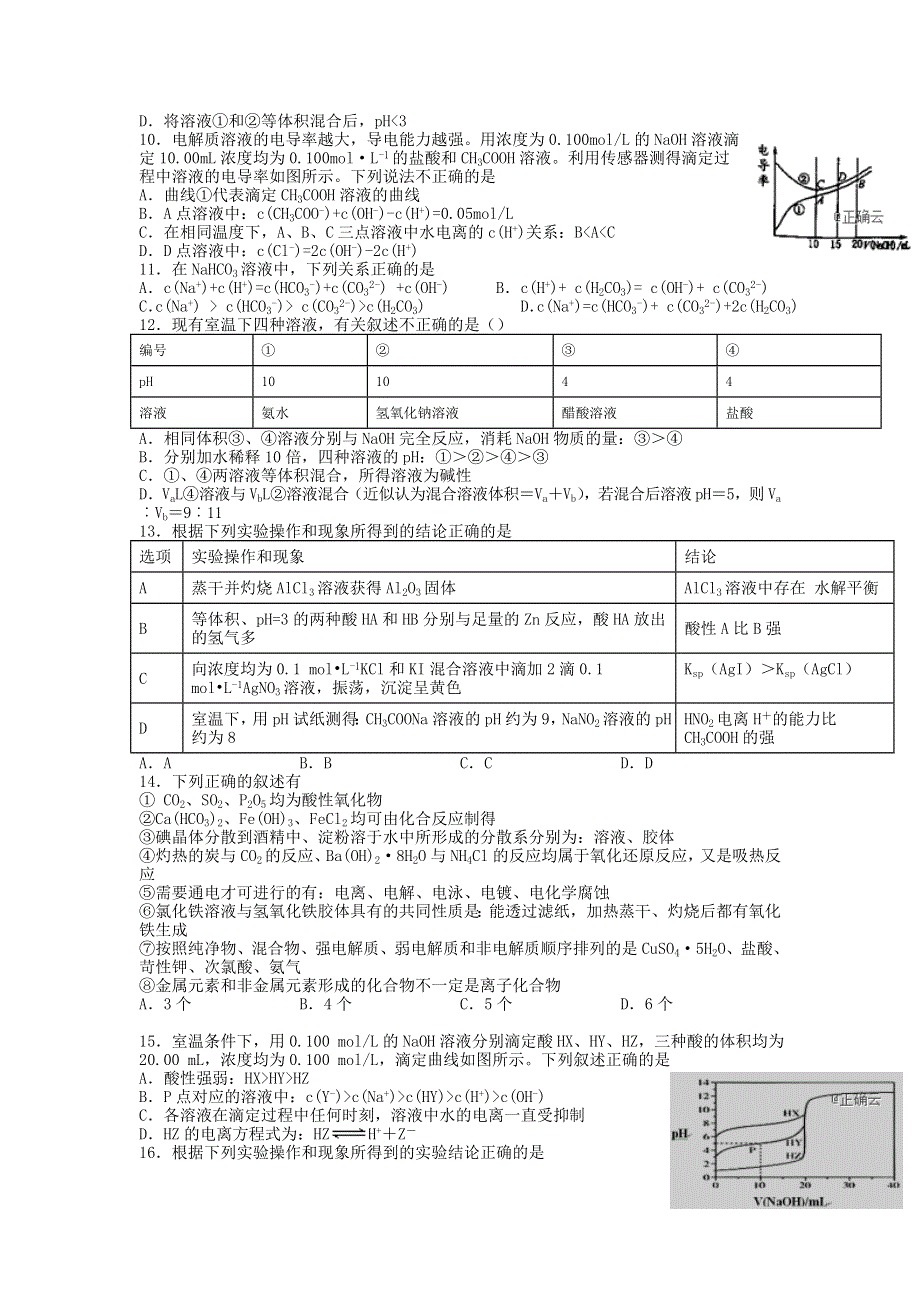 江西省南昌市进贤一中2019-2020学年高二第二次月考化学试卷 WORD版含答案.doc_第2页