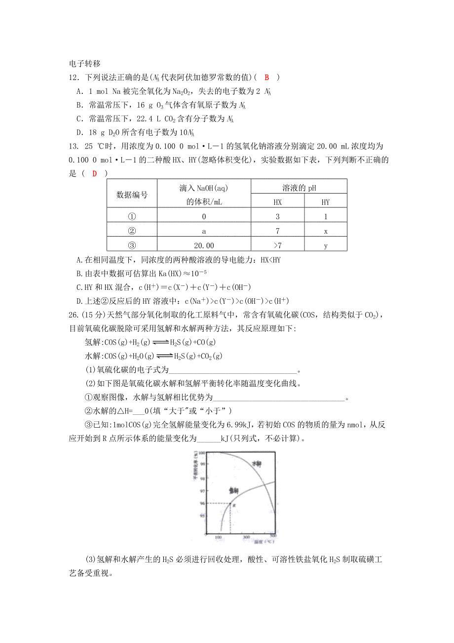 四川省成都经济技术开发区实验中学校2019届高三9月月考化学试题 WORD版含答案.doc_第2页